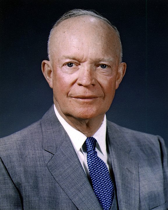 (34th) Thirty Fourth President of United States of America: Dwight D. Eisenhower