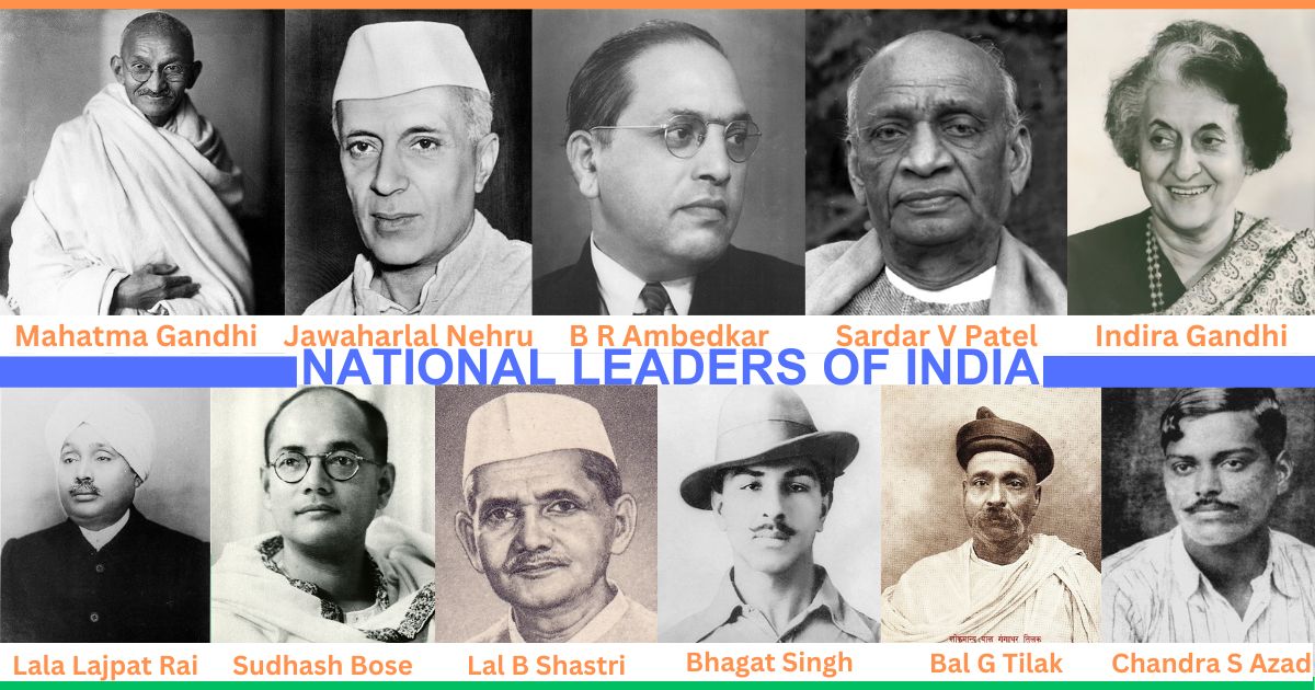 Leaders of India - List, Photos, and Important Facts (2024)