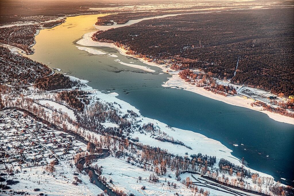 ob river, russia