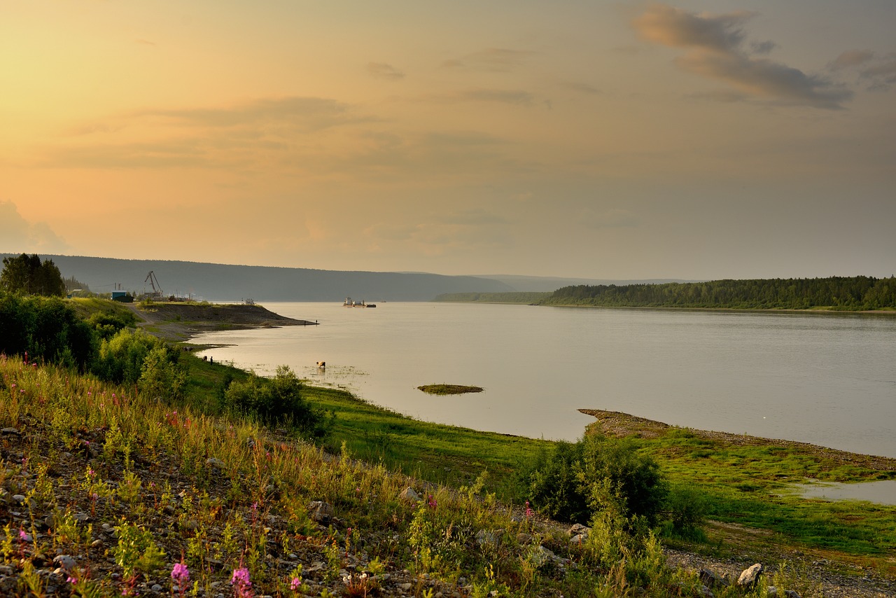 Lena river, russia